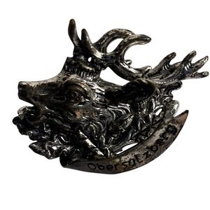 Vintage Ober Salzburg Germany Stag Deer Head Souvenir Brooch Pin‎